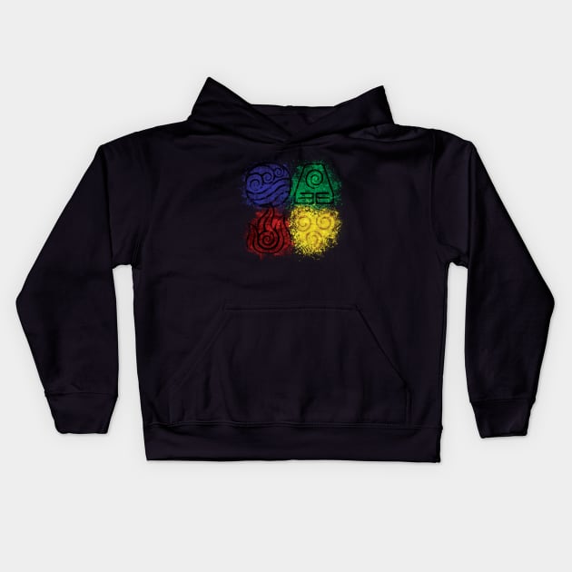 Four Elements Kids Hoodie by sambeawesome